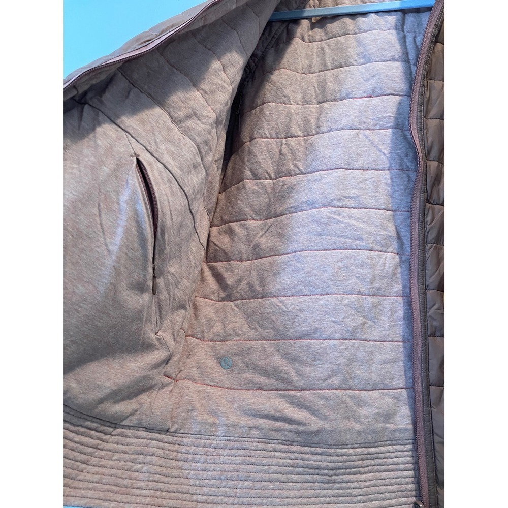 Lululemon Reversible Quilted Bomber Jacket Mauve Pink Puffer Full Zip Women's - Picture 14 of 15